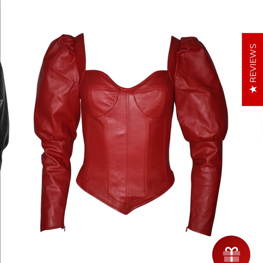 The Brand Label brand new leather Corset Top